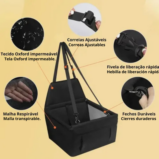 Silla de Seguridad para Mascotas — ¡Viaja tranquilo con tu mejor amigo! 🐶🐱