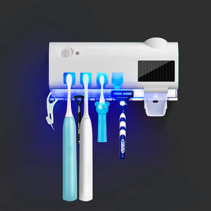 Suporte de Escovas com Esterilização UV – Higiene e Praticidade